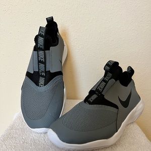 Nike, gray/black sneakers, youth size 4.5